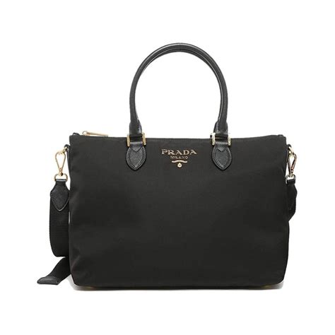 prada 1ba278|Prada Tessuto Nylon Saffiano Leather Trim Black Medium.